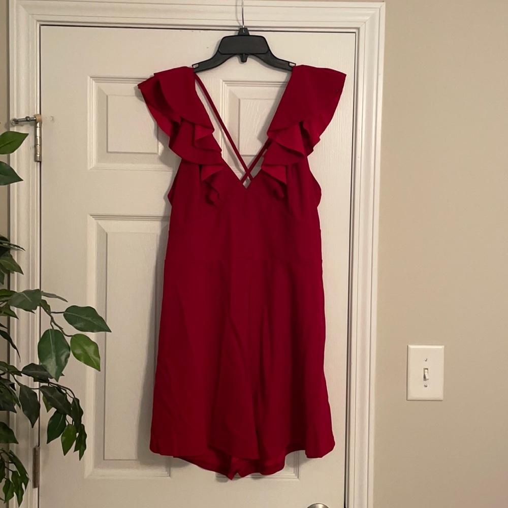 Red SHEIN Romper